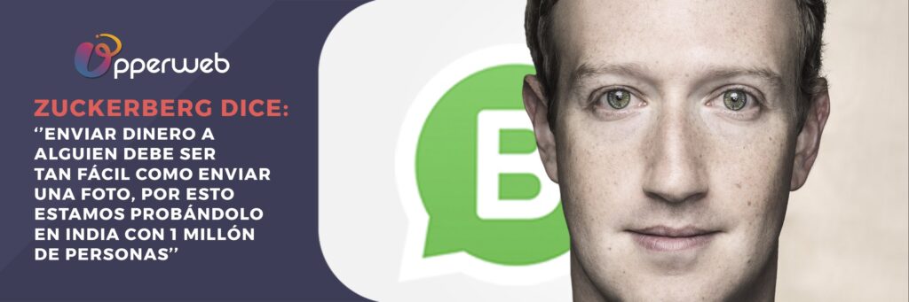 Mark Zuckerberg dice de whatsapp payments