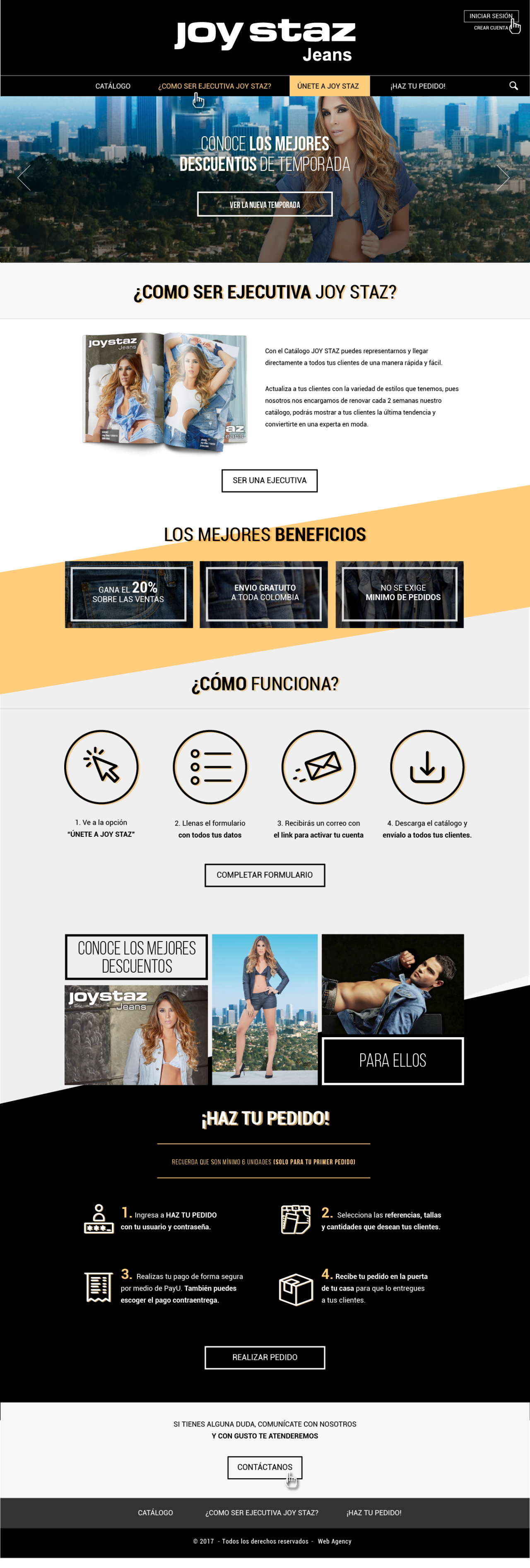 Joy Staz – Plataforma web de ventas al por mayor