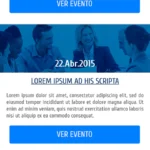 eventos responsive